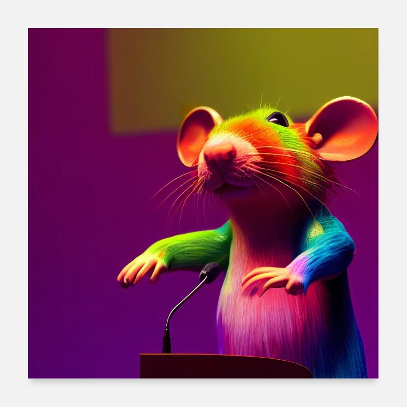 Träumen Sie von Sprache Poster 60x60 cm