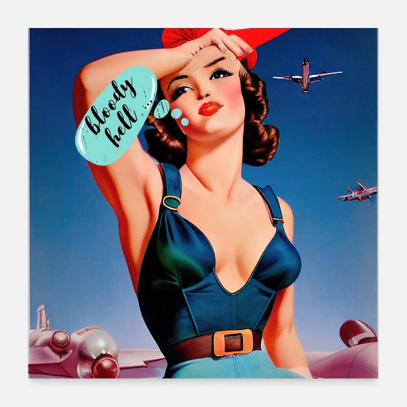Bon sang... Conception de bandes dessinées Poster 60 x 60 cm