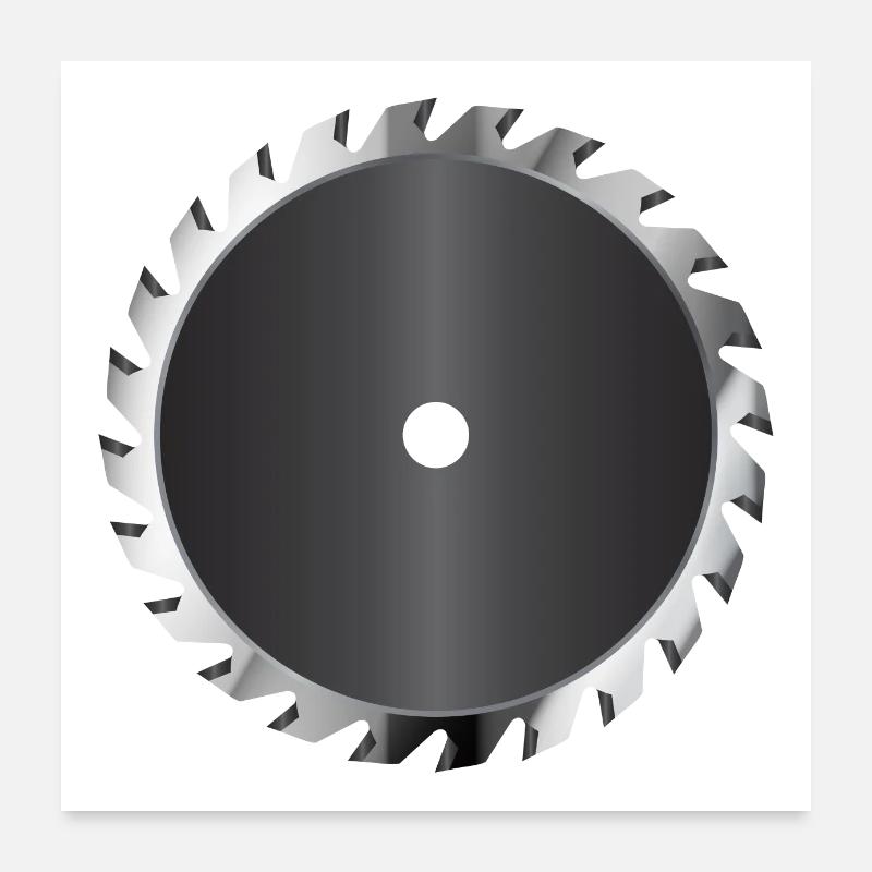 Buss Saw Blade Poster 24" x 24" (60x60 cm)