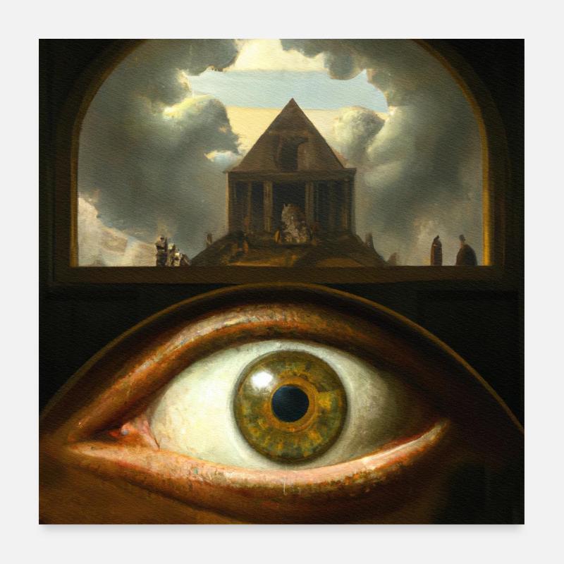 Secret Eye Poster 24" x 24" (60x60 cm)