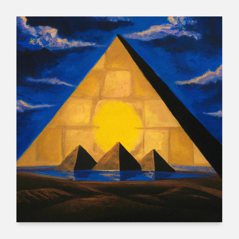 Great Pyramid Poster 24" x 24" (60x60 cm)