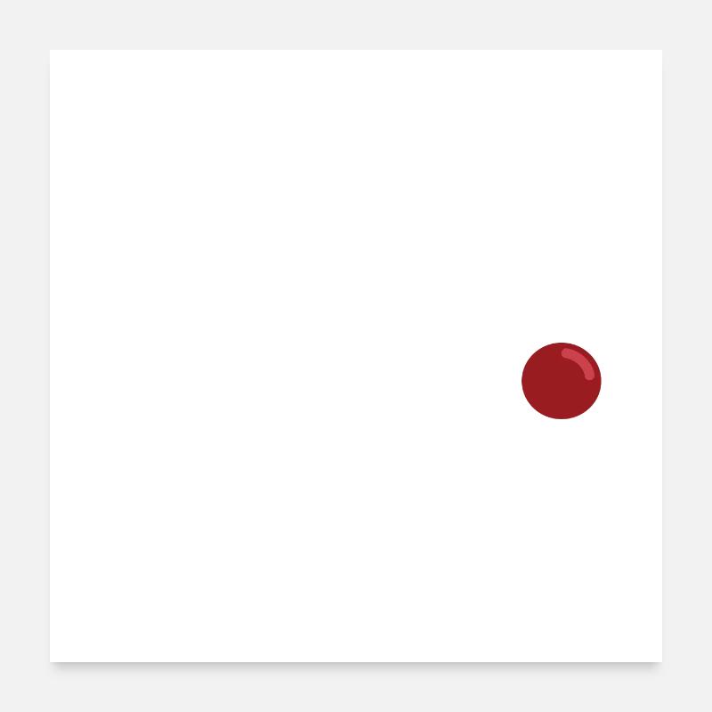 Christmas Rudolph Red Nose Poster 24" x 24" (60x60 cm)