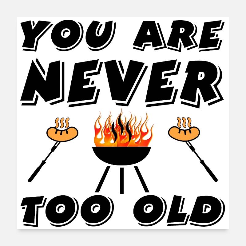 Grillen Poster 60x60 cm