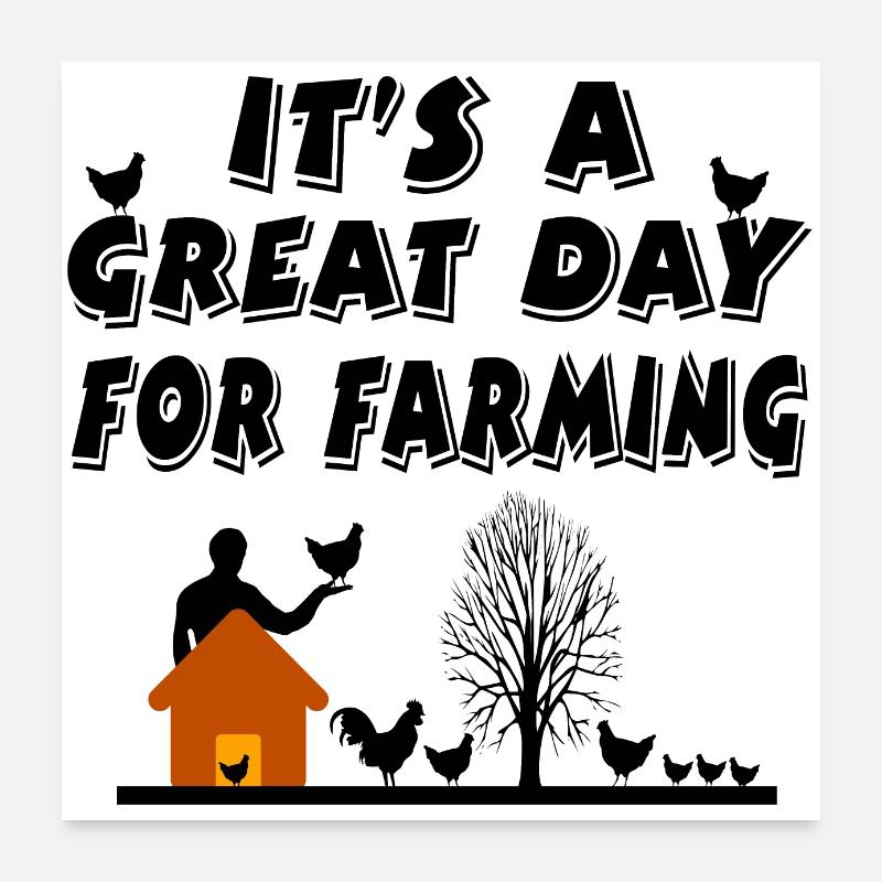 Ferme Poster 60 x 60 cm