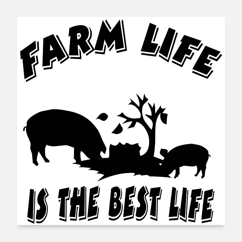Farm Poster 24" x 24" (60x60 cm)