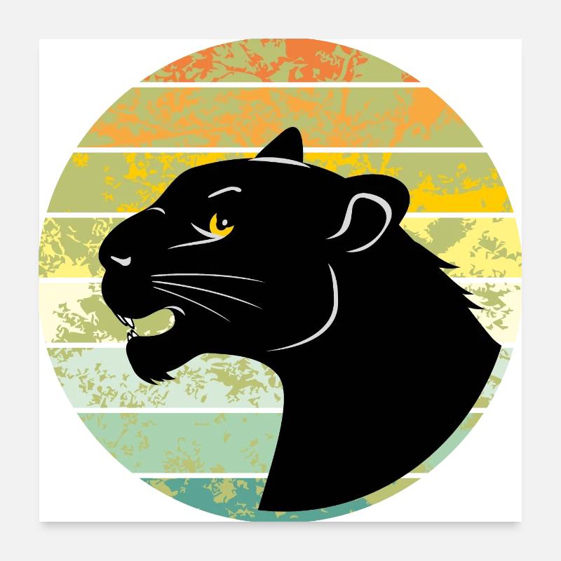 Panther head Poster 24" x 24" (60x60 cm)