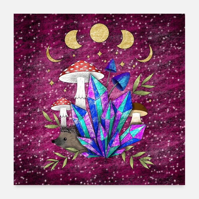 Igel im Traumland - Format F Poster 60x60 cm