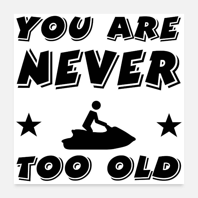 Moto d'acqua Poster 60x60 cm