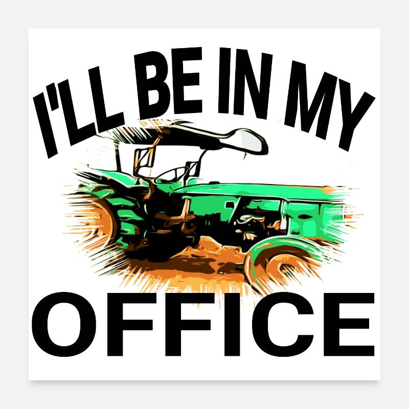 Tracteur Poster 60 x 60 cm