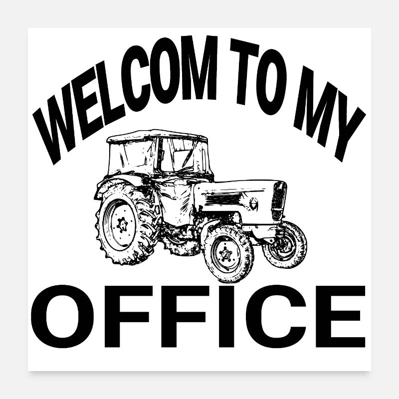 Tractor Poster 24" x 24" (60x60 cm)