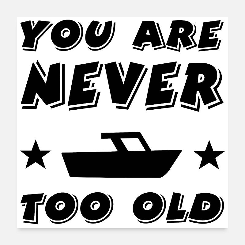 Motorboat Poster 24" x 24" (60x60 cm)