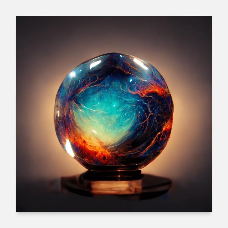 Supernova in a crystal ball version 1 Poster 24" x 24" (60x60 cm)