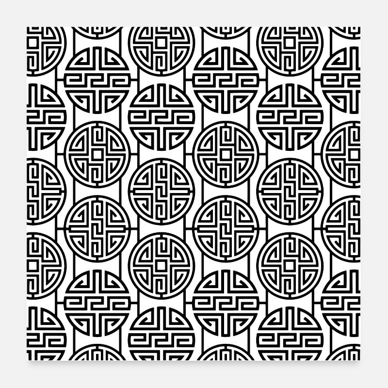 Modèle chinois Poster 60 x 60 cm