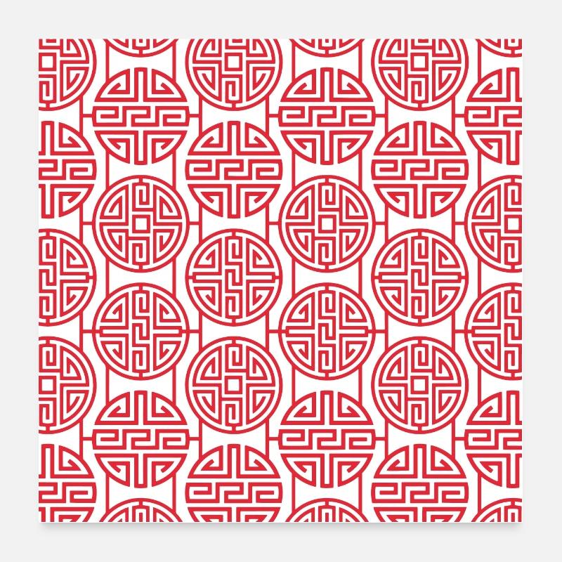 Modèle chinois Poster 60 x 60 cm
