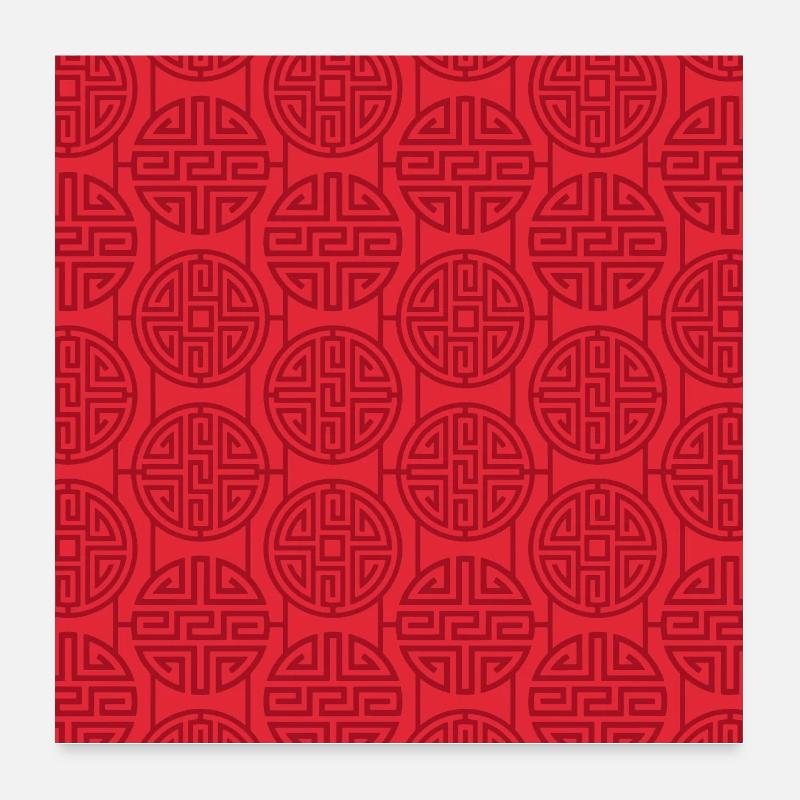 Modèle chinois Poster 60 x 60 cm