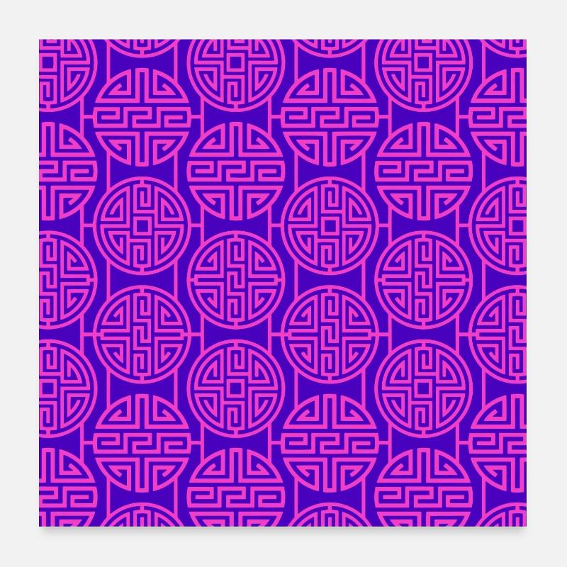 Modèle chinois Poster 60 x 60 cm