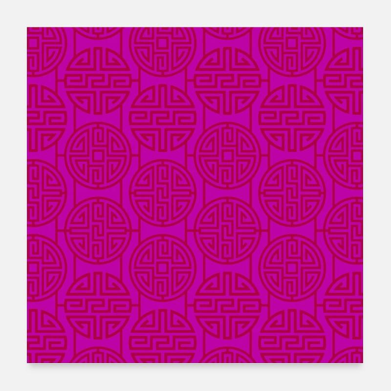 Modèle chinois Poster 60 x 60 cm