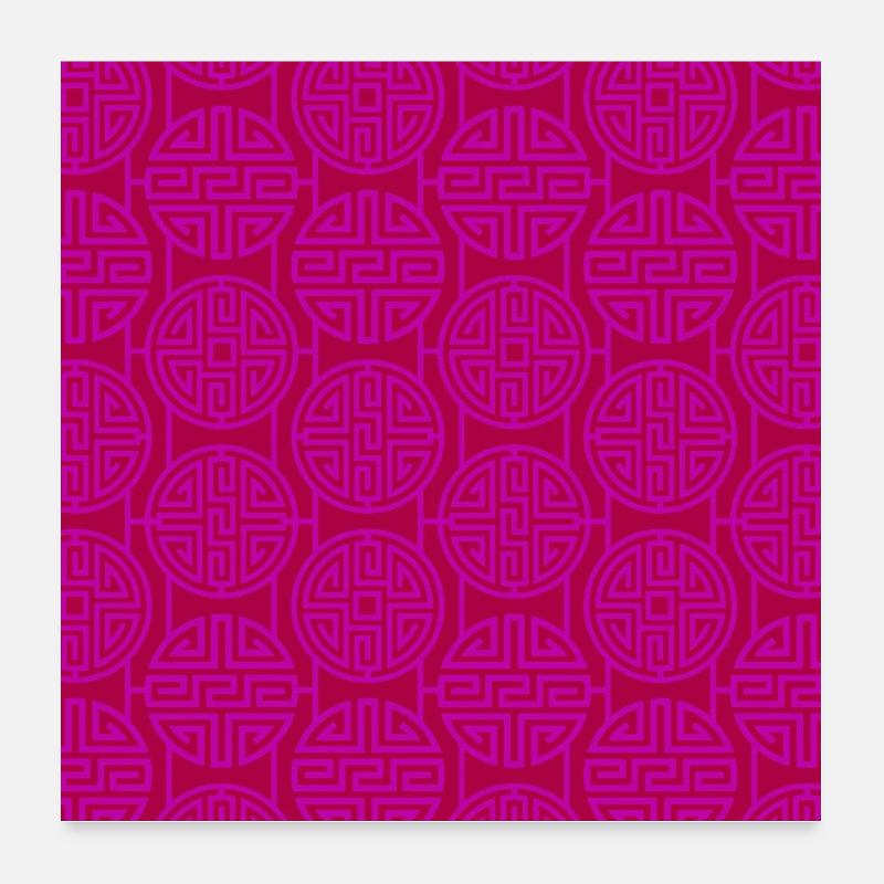 Modèle chinois Poster 60 x 60 cm