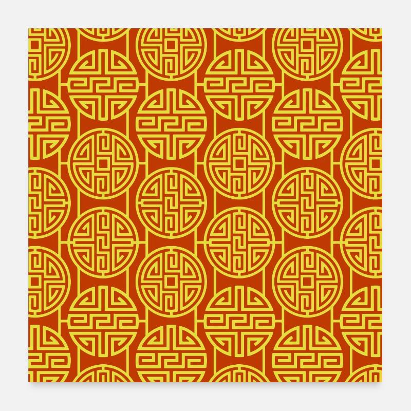 Modèle chinois Poster 60 x 60 cm