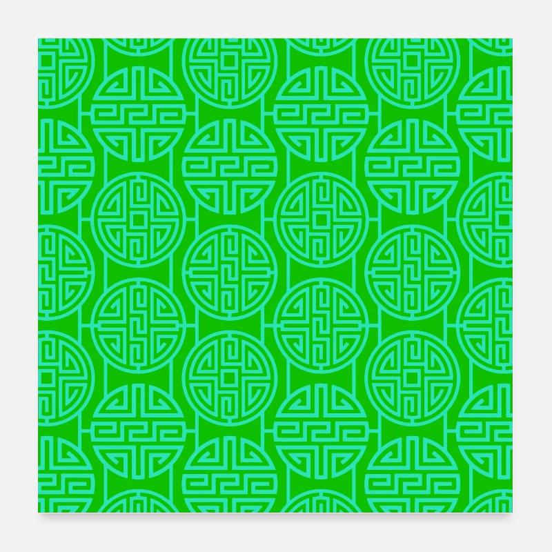 Modèle chinois Poster 60 x 60 cm