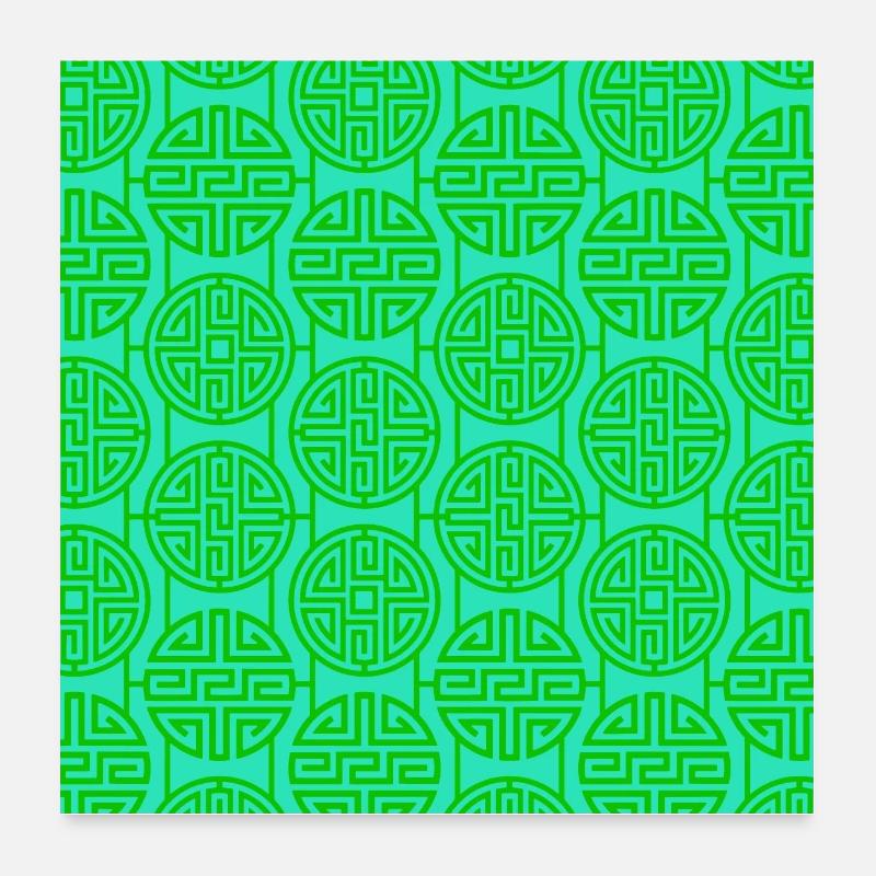 Modèle chinois Poster 60 x 60 cm