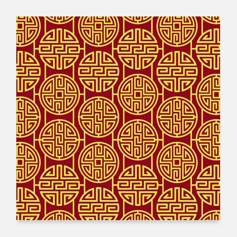 Modèle chinois Poster 60 x 60 cm