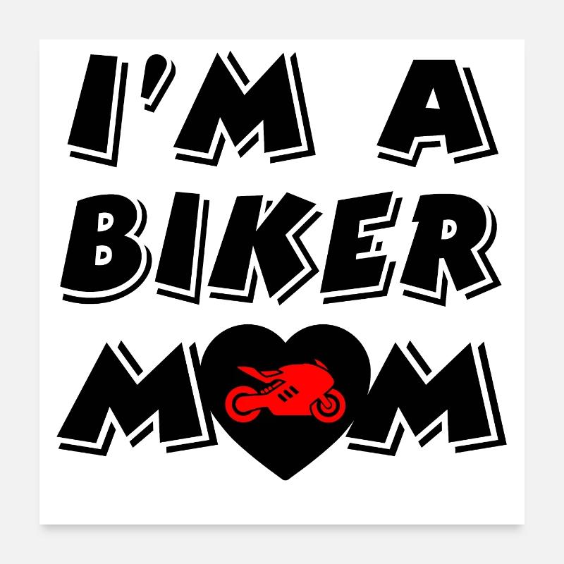Motorrad Poster 60x60 cm
