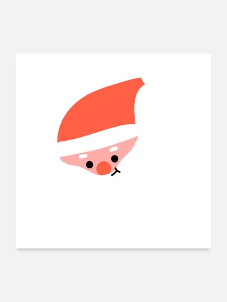 X-Mas Design 2 - Poster 60x60 cm - Weiß - Vorne