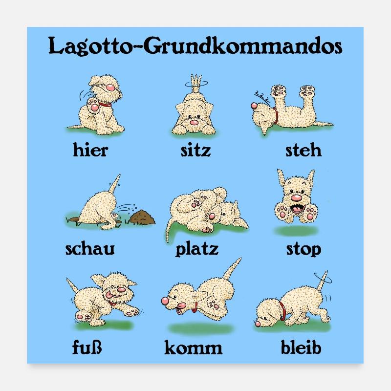 Kommandos3 2 - Poster 60x60 cm - Weiß