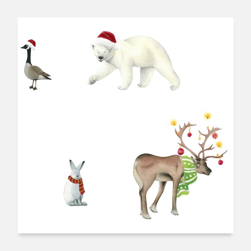 Weihnachten Poster 60x60 cm