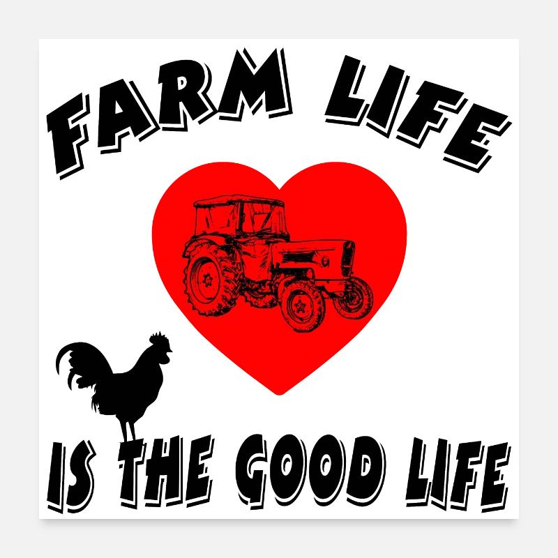 Farm Poster 24" x 24" (60x60 cm)