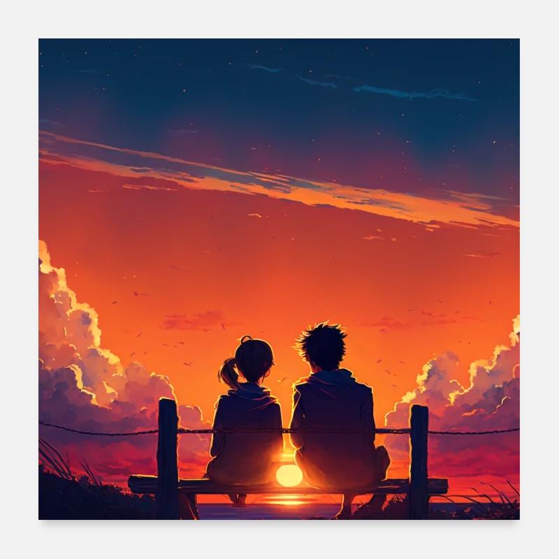 Lovers Poster 24" x 24" (60x60 cm)