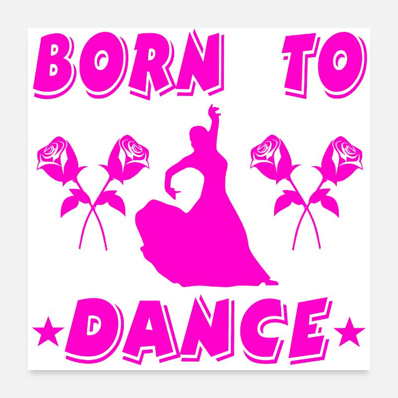 Tanzen Poster 60x60 cm