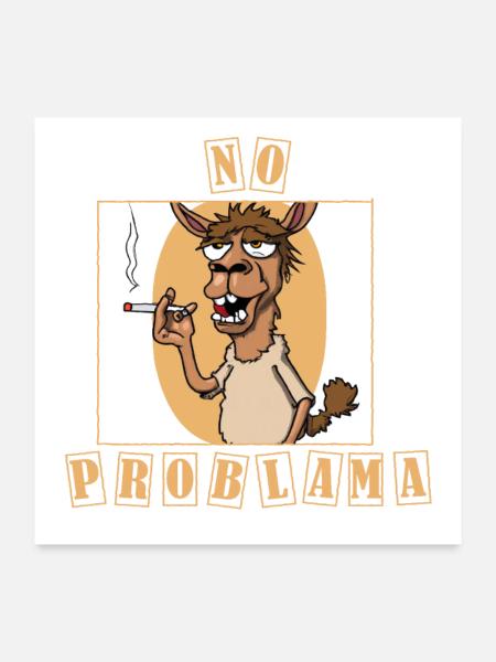No Problama Gift - Poster 24" x 24" (60x60 cm) - white - Front