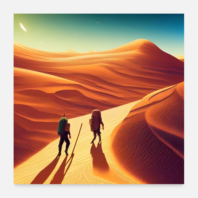 Reise in die Wüste Poster 60x60 cm