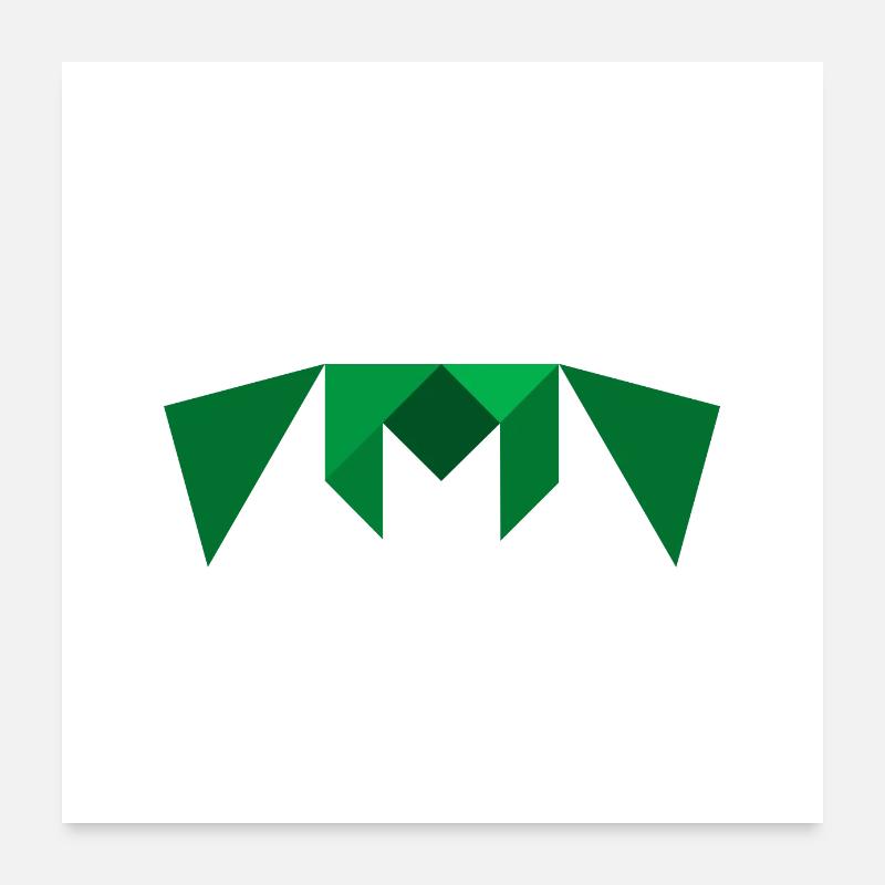 Dragon - Tangram Poster 24" x 24" (60x60 cm)