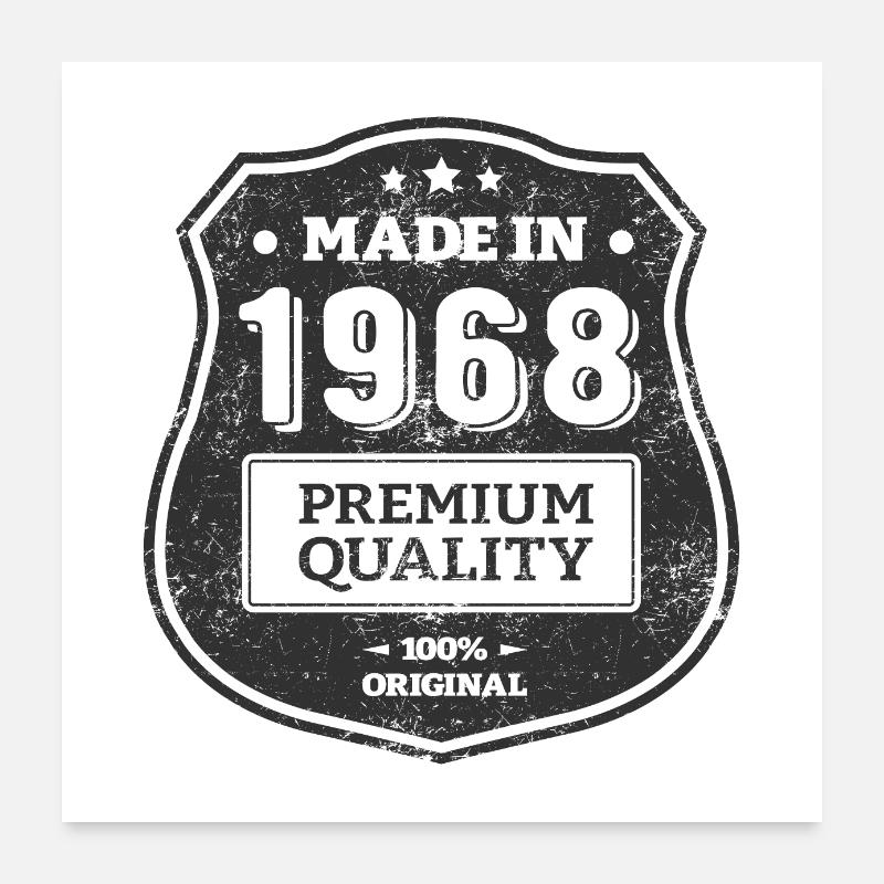 MADE IN 1968 Poster 60 x 60 cm