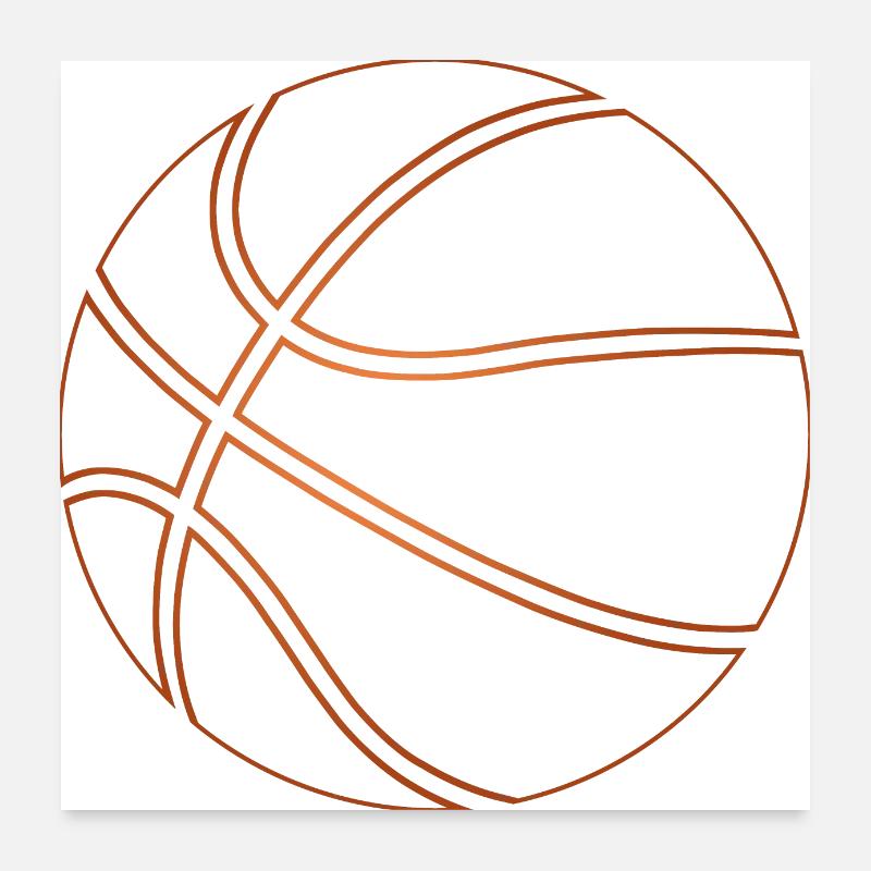 Basket-ball Poster 60 x 60 cm