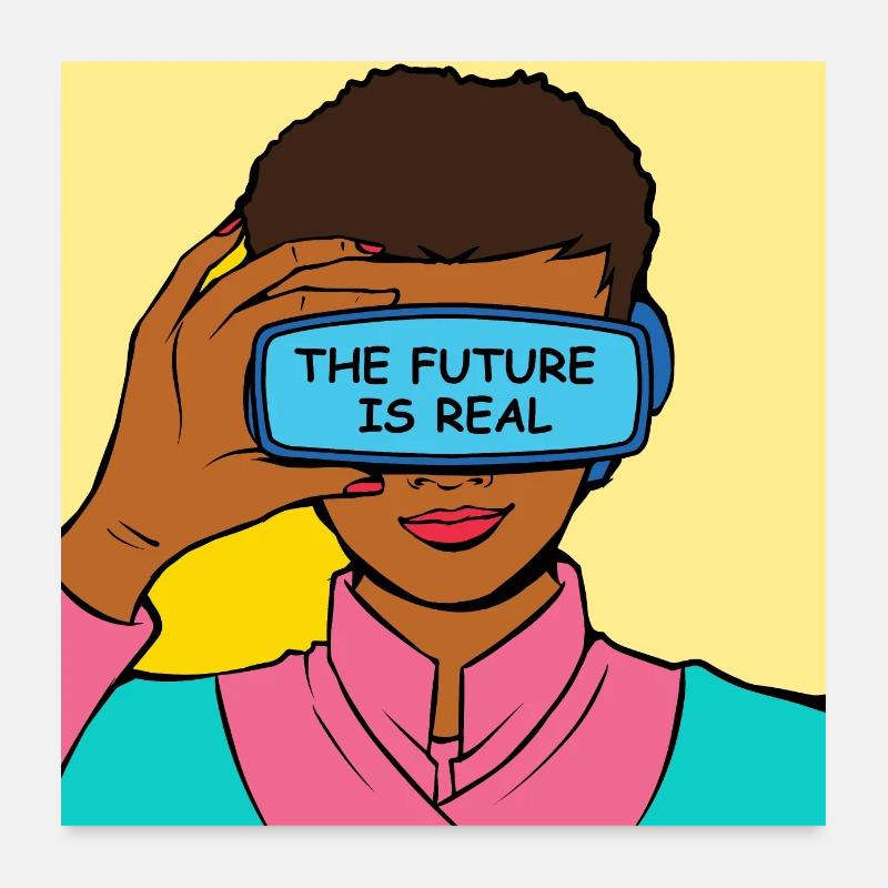 L’avenir, c’est Real VR Vision Poster 60 x 60 cm