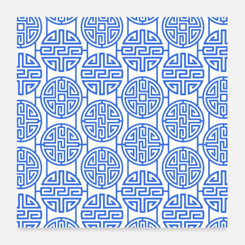 Modèle chinois Poster 60 x 60 cm