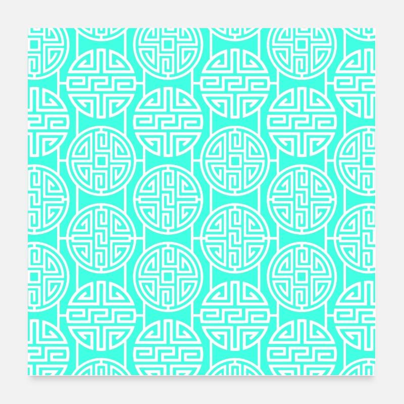 Modèle chinois Poster 60 x 60 cm