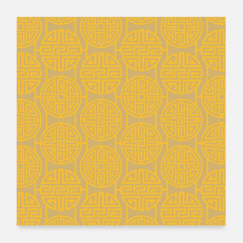 Modèle chinois Poster 60 x 60 cm