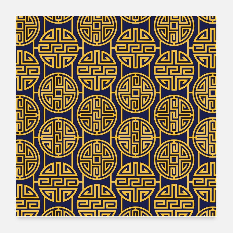 Modèle chinois Poster 60 x 60 cm