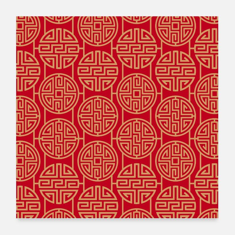 Modèle chinois Poster 60 x 60 cm