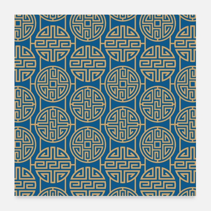 Modèle chinois Poster 60 x 60 cm