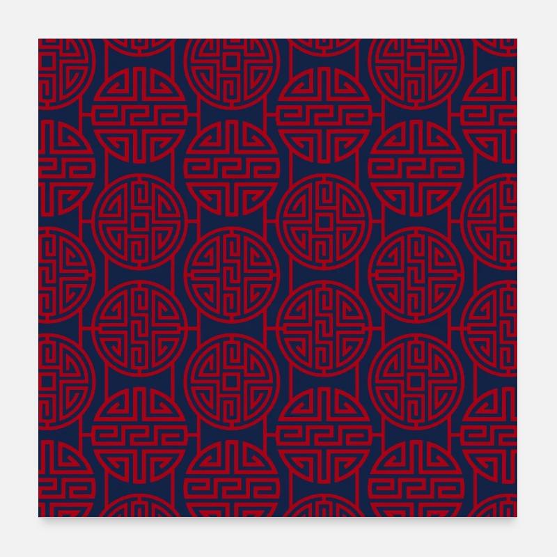 Modèle chinois Poster 60 x 60 cm