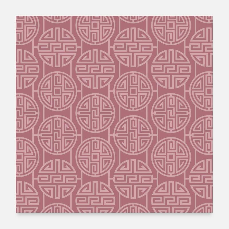 Modèle chinois Poster 60 x 60 cm