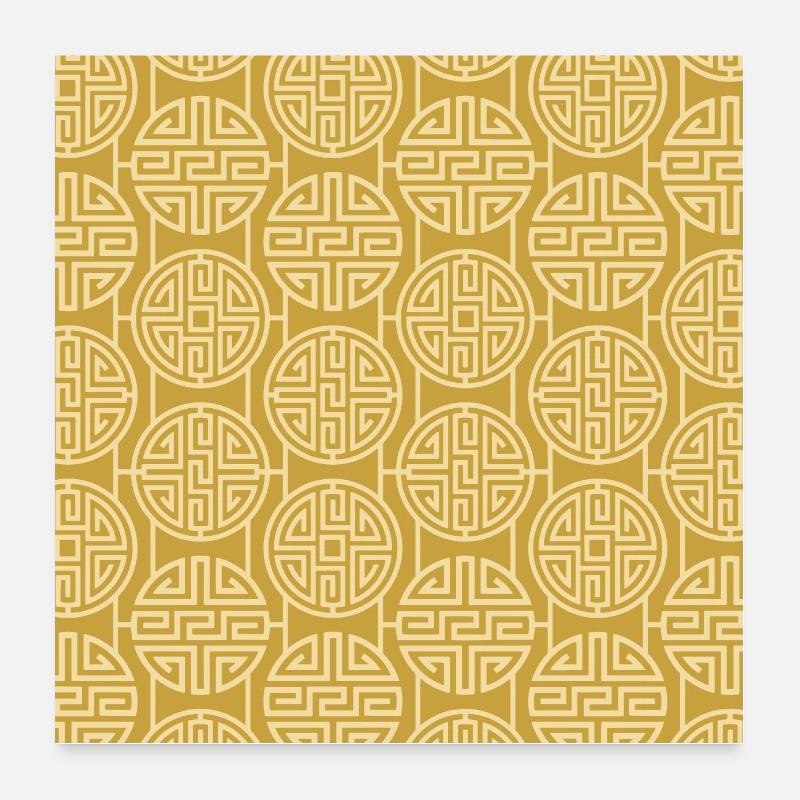 Modèle chinois Poster 60 x 60 cm