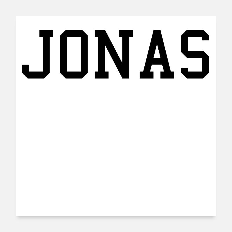 JONAS - Poster 60x60 cm - Weiß
