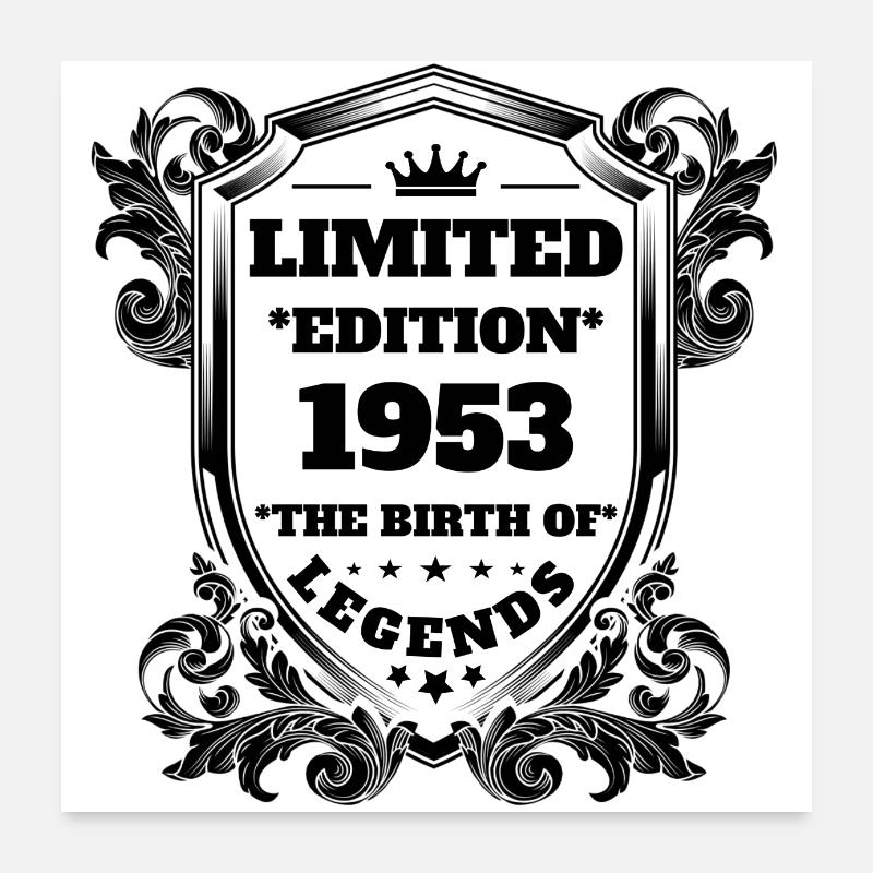 1953 Poster 24" x 24" (60x60 cm)